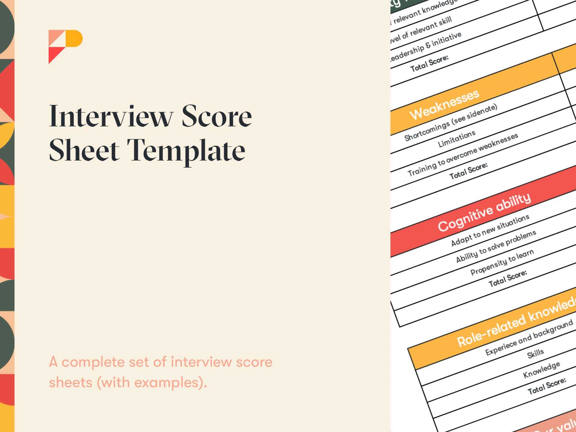 Interview Score Sheet Template (With Examples) Free Download