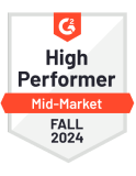 G2 ATS High performer mid-market Fall 2024